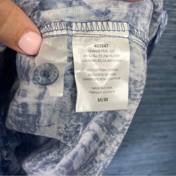 Jimmy Buffet Margaritaville Men’s Hawaiian Short Sleeve Button Down Shirt Medium - Picture 4 of 5